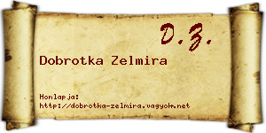 Dobrotka Zelmira névjegykártya